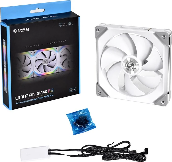 Lian Li Uni Fan SL140 RGB, weiß, 140mm
