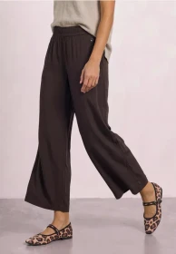 Street One High Waist Wide Leg Hose espresso brown (Damen)