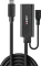 Lindy USB 3.0 aktives Verlängerungskabel, USB-C [Stecker] auf USB-A [Buchse]/USB-C [Buchse], 5m Vorschaubild