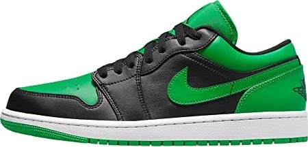 Nike Air Jordan 1 Low black/lucky green/white (Herren)
