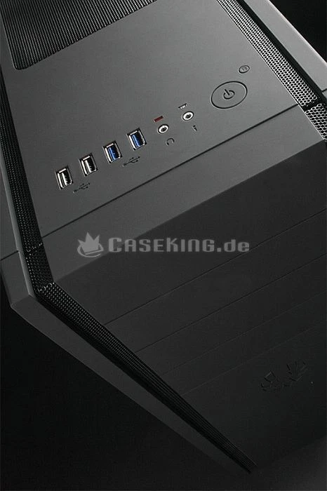 BitFenix Shinobi USB 3.0 schwarz, Acrylfenster, schallgedämmt