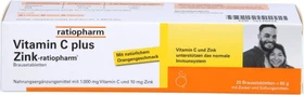 ratiopharm Vitamin C plus Zink Brausetabletten, 20 Stück