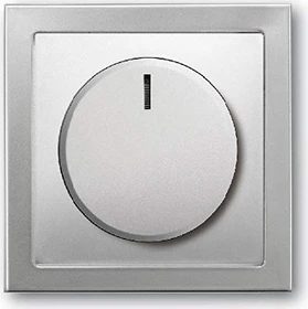 Busch-Jaeger Pur Edelstahl Zentralscheibe für Busch-Dimmer, edelstahl