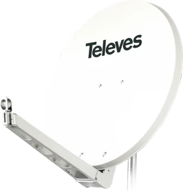 Televes QSD75 Aluminium Sat-Reflektor weiß