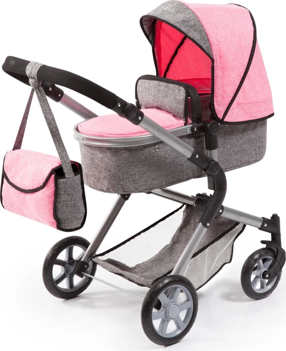 Bayer Design Puppenwagen City Neo grau/rosa
