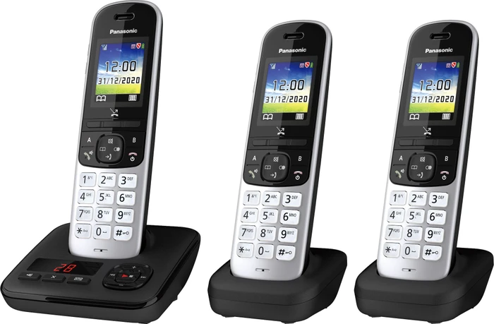 Panasonic KX-TGH723 schwarz/silber