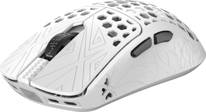 Arbiter Studio Tenko AKITSU Medium Carbon Fiber 8K Wireless Mouse weiß, USB