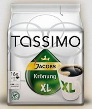 Tassimo T-Disc Jacobs Krönung XL Kaffeekapseln, 32 Stück (2x 16 Stück)