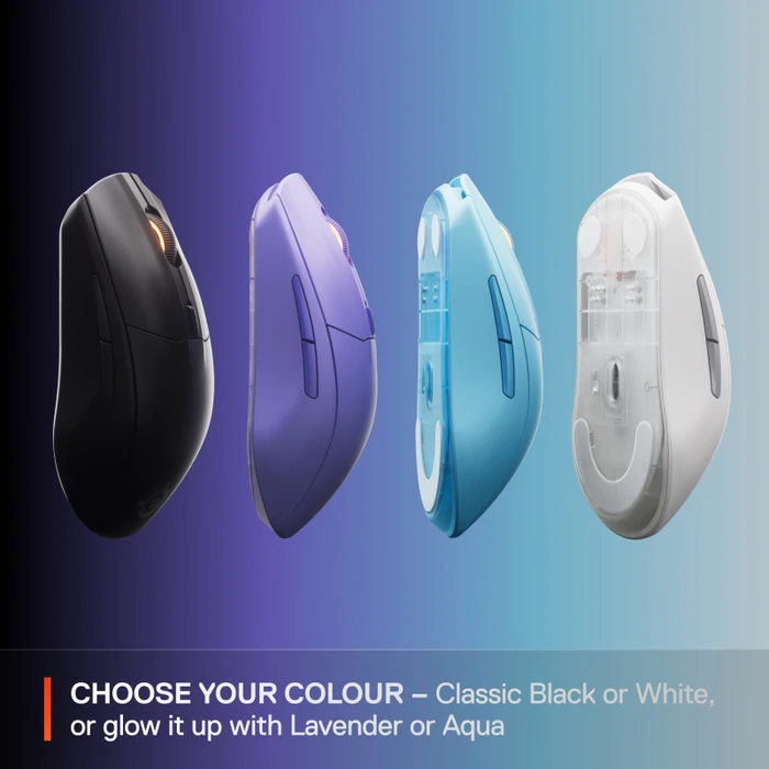 SteelSeries Rival 3 Wireless Gen 2, violett, USB/Bluetooth