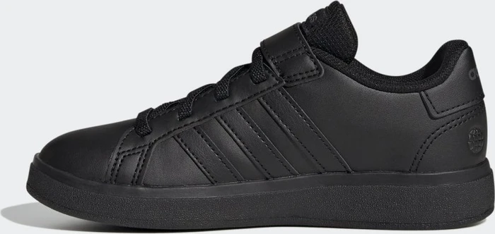 adidas Grand Court Court Elastic Lace and Top Strap core black/grey six (Junior)