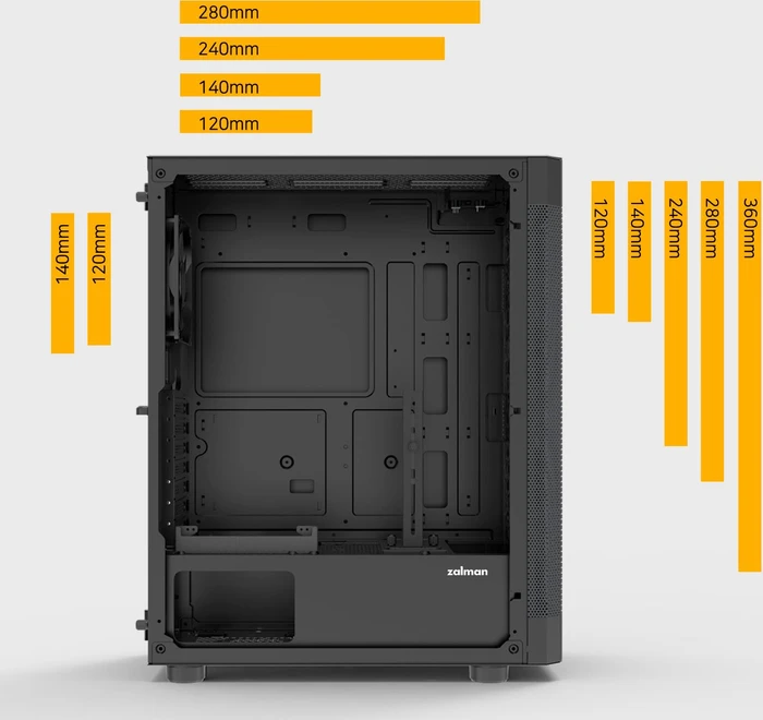 Zalman i4 TG Black, Glasfenster