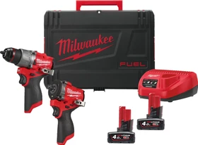 Milwaukee M12 FPP2X2-402X Fuel Akku-Maschinenset inkl. Koffer + 2 Akkus 4.0Ah