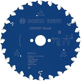 Bosch Professional Expert for Wood Kreissägeblatt 24Z, 150x1.6x20mm, 1 Stück