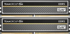 TeamGroup ELITE+ schwarz UDIMM 16GB Kit, DDR5-5600, CL46-46-46-90, X8