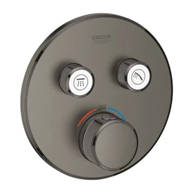 Grohe Grohtherm SmartControl Thermostat mit 2 Ventilen hard graphite gebürstet