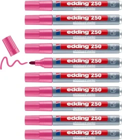 edding 250 Whiteboardmarker rosa, 10er-Pack