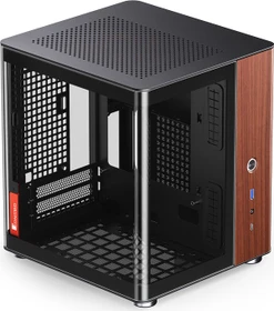 Jonsbo TK-0 Black, schwarz/braun, Glasfenster, Mini-ITX (TK-0 Black)