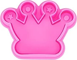 Städter Präge-Ausstecher mit Auswerfer Krone 6cm rosa