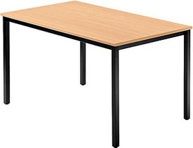 Hammerbacher Meeting D-Serie DQ12/6/D Konferenztisch 120x80cm Buche/schwarz