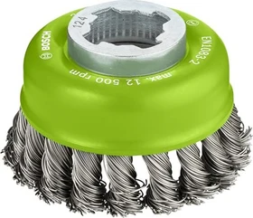 Bosch Professional X-LOCK Heavy for Inox Topfbürste gezopft, 75x22.23mm, 1 Stück