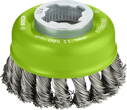 Bosch Professional X-LOCK Heavy for Inox Topfbürste gezopft, 75x22.23mm, 1 Stück