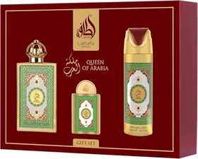 Lattafa Pride Queen Of Arabia EdP 100ml + EdP 20ml + Deo Spray 200ml Duftset