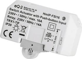eQ-3 Homematic IP Schaltaktor mit Tastereingang Unterputz, Schaltaktor (154346A0)