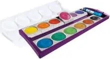 Pelikan K12 Deckfarbkasten violett, 12 Farben