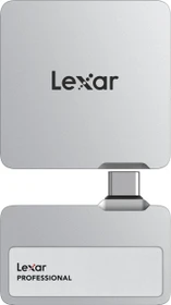 Lexar Professional Go Portable SSD with Hub (SL400), silber, 2TB, USB-C 3.2