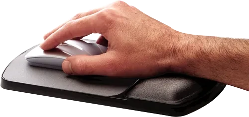 Fellowes Premium Gel Handgelenkauflage, höhenverstellbar, schwarz/grau