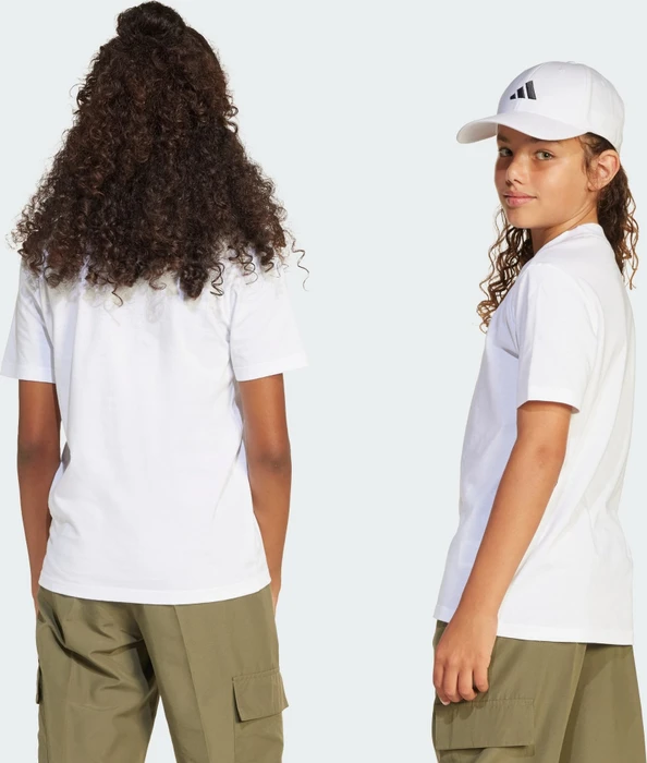 adidas Essentials T-Shirt kurzarm weiß/schwarz (Junior)