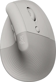 Logitech Lift Vertical Ergonomic Mouse, Sand, Logi Bolt, USB/Bluetooth (910-007771)