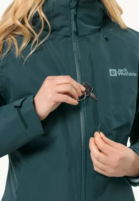 Jack Wolfskin Bergland 3in1 Funktionsjacke sea green (Damen)