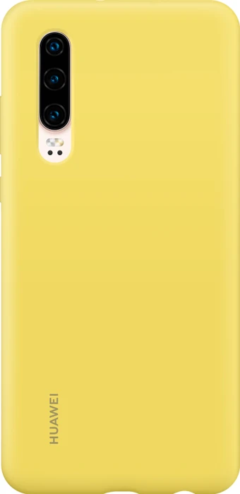 Huawei Silicone Car Case für P30 gelb