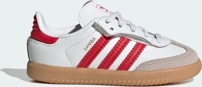 adidas Samba OG Comfort Closure Elastic Lace cloud white/better scarlet/gum (Junior)