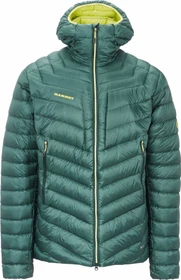 Mammut Broad Peak IN Hooded Funktionsjacke dark teal/canary (Herren)