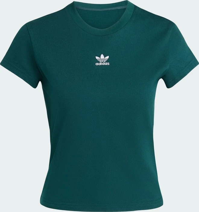 adidas Essentials Slim T-Shirt kurzarm aurora ivy (Damen)