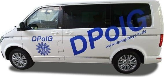 Herpa olizeigewerkschaft Bayern VW T6 Bus
