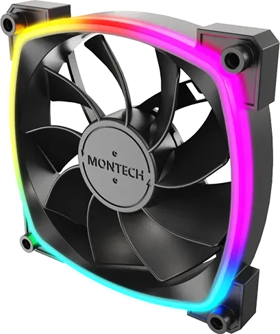Montech RX120 PWM ARGB schwarz, 120mm