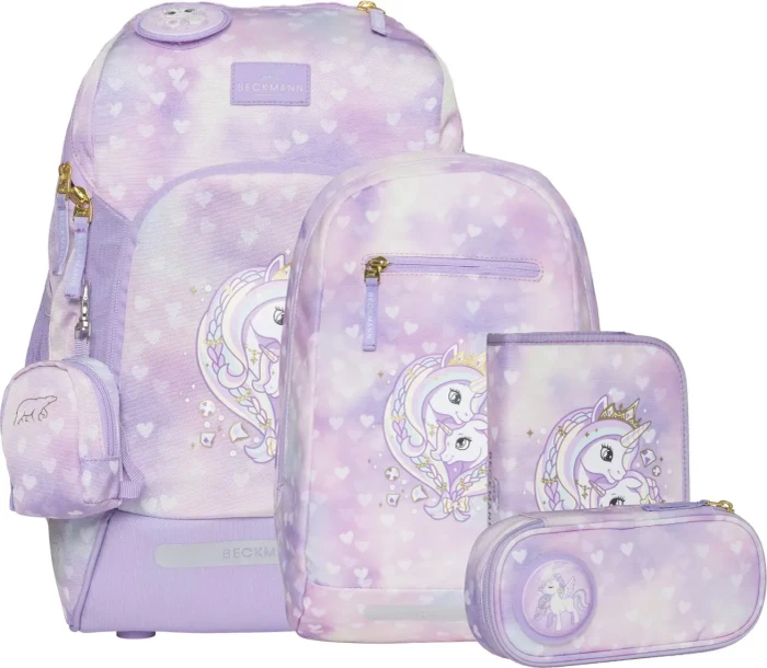 Beckmann Active Air FLX Unicorn Princess Purple Schulrucksack