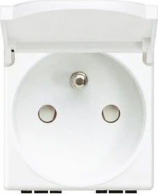 Bticino LivingLight Steckdose französischer Standard, weiß