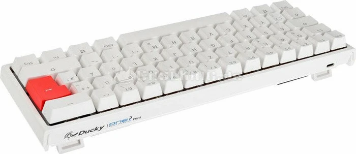 Ducky One 2 Mini RGB PBT, LEDs RGB, weiß, MX RGB BLUE, USB, DE