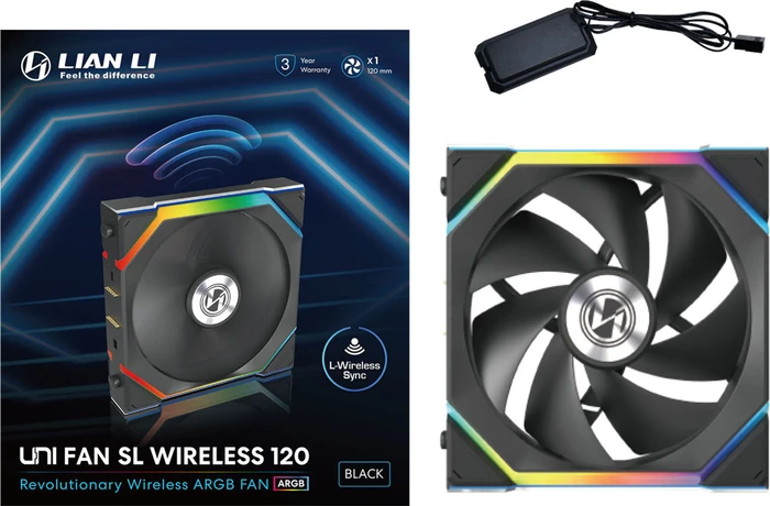 Lian Li Uni Fan SL Wireless 120 ARGB, schwarz, 120mm
