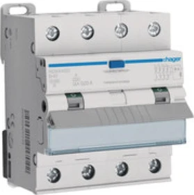 Hager Fehlerstrom-Leitungsschutzschalter 4P 10kA B-40A 30mA Typ A