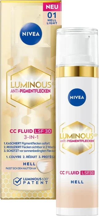 Nivea Luminous630 Anti-Pigmentflecken CC Fluid LSF30