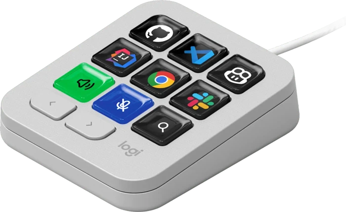 Logitech MX Keypad, hellgrau, USB-C