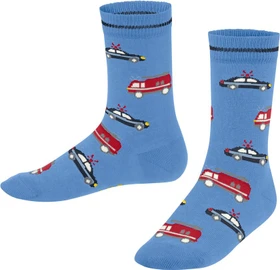 Falke Police and Fire Cars Socken blue note (Junior)
