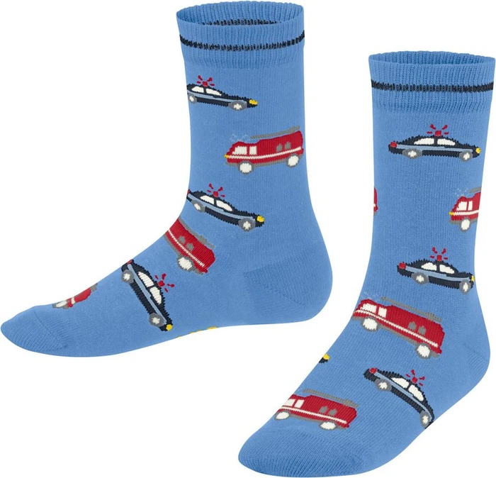 Falke Police and Fire Cars Socken blue note (Junior)