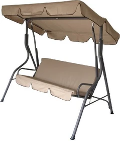 Degamo Florida Hollywoodschaukel 3-Sitzer grau/creme