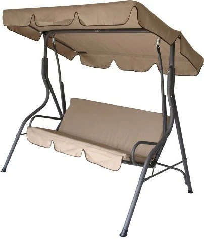 Degamo Florida Hollywoodschaukel 3-Sitzer grau/creme